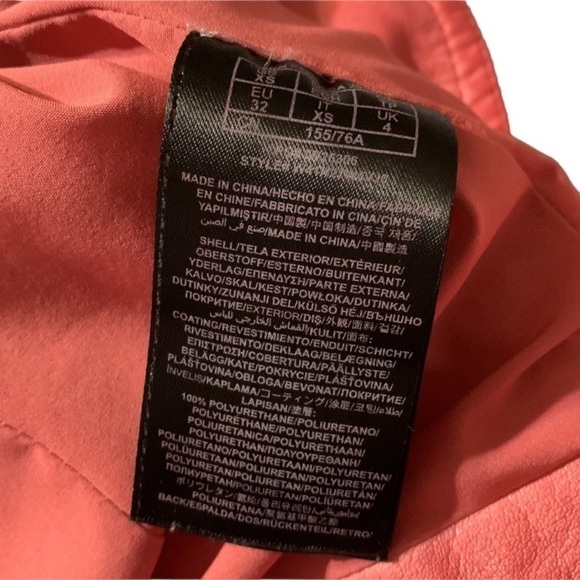 GUESS pink crop faux leather jacket XS - Picture 9 of 11